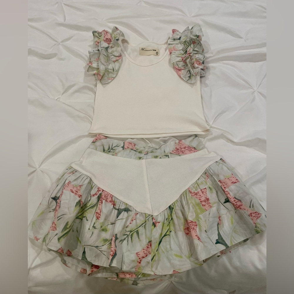 2 piece floral print size 0